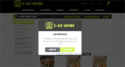 Desktop Screenshot of esixvapors.com
